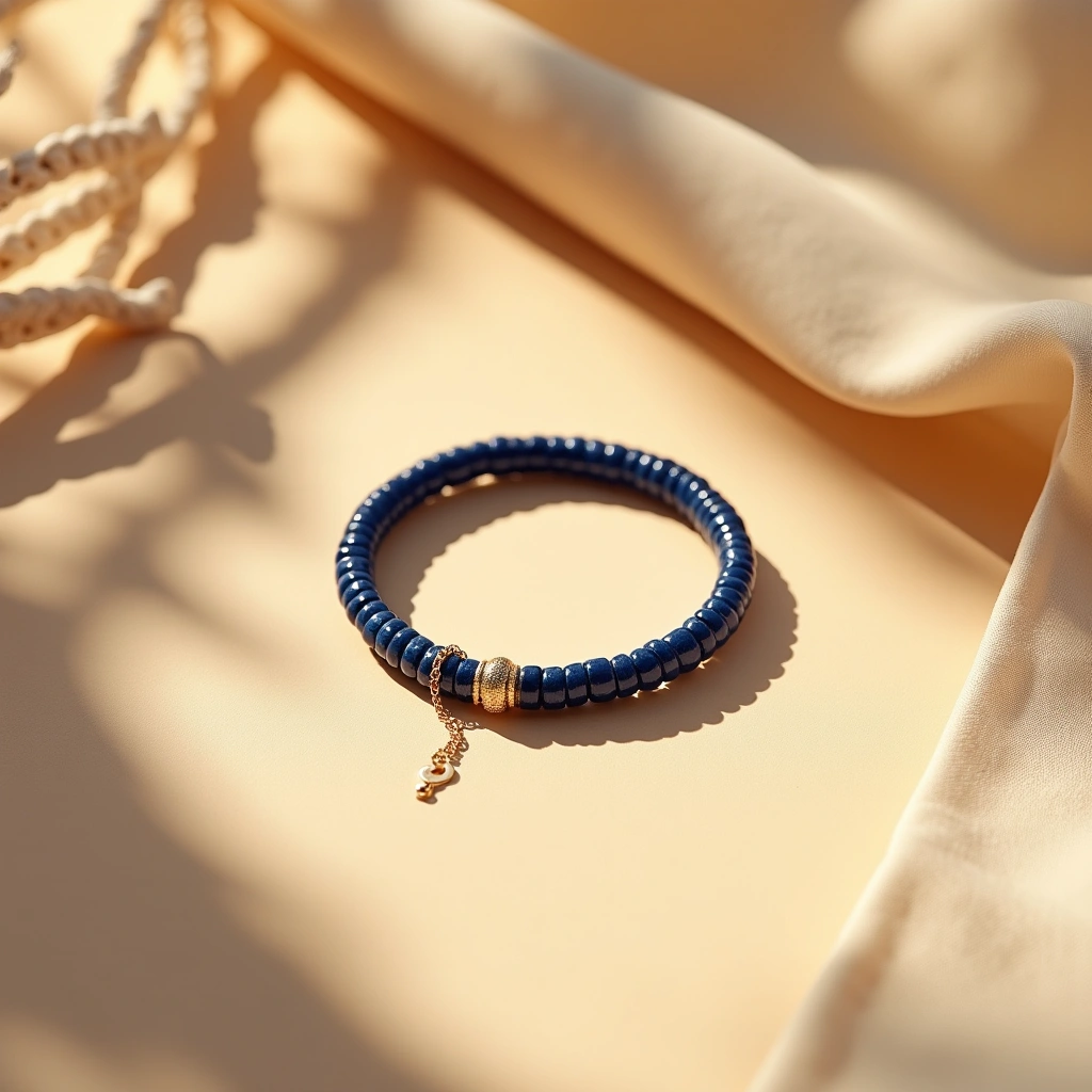 Bracelet Ancre Bleu Indigo