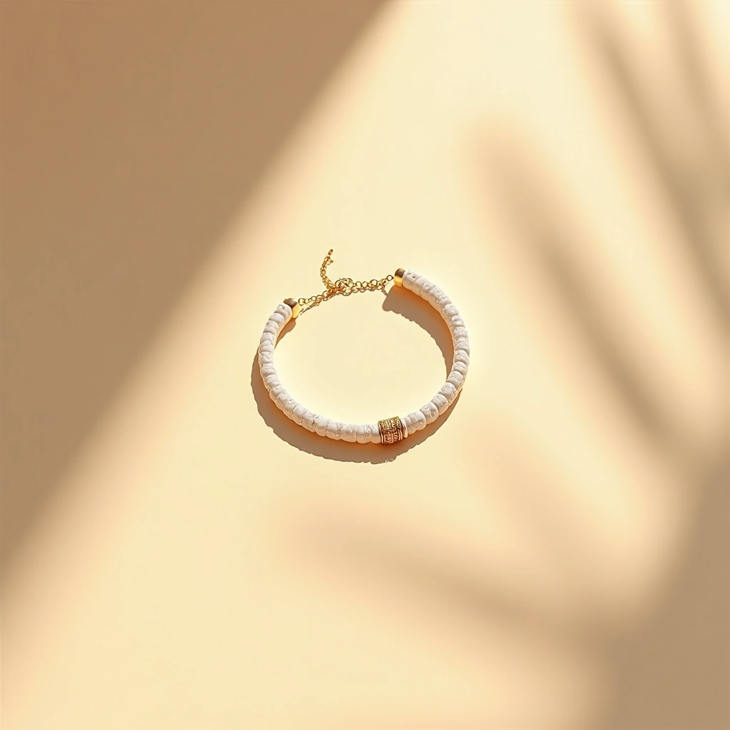 Bracelet Anneau, 10 diamants Or Blanc