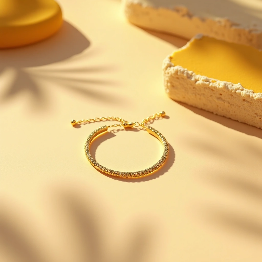 Bracelet Clou Diamants Or Jaune