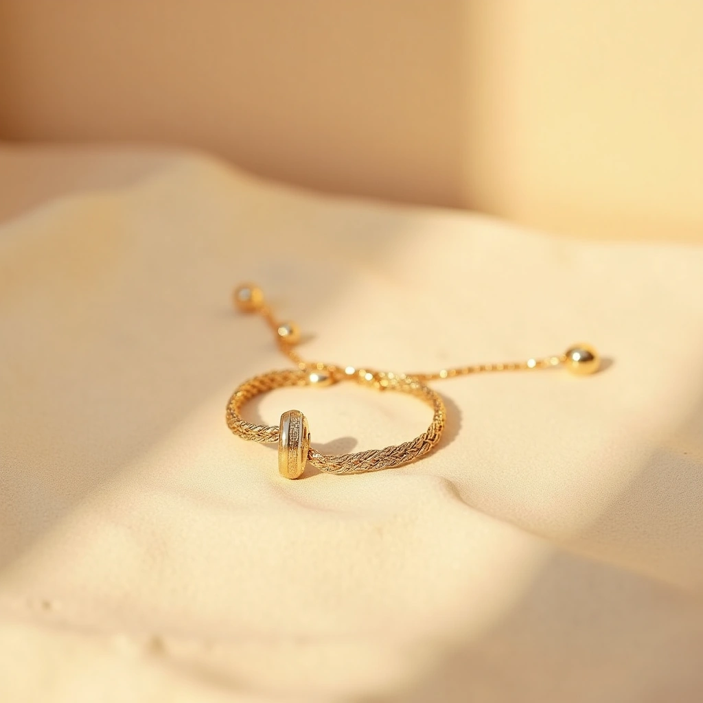 Bracelet double Or Cacao Mat