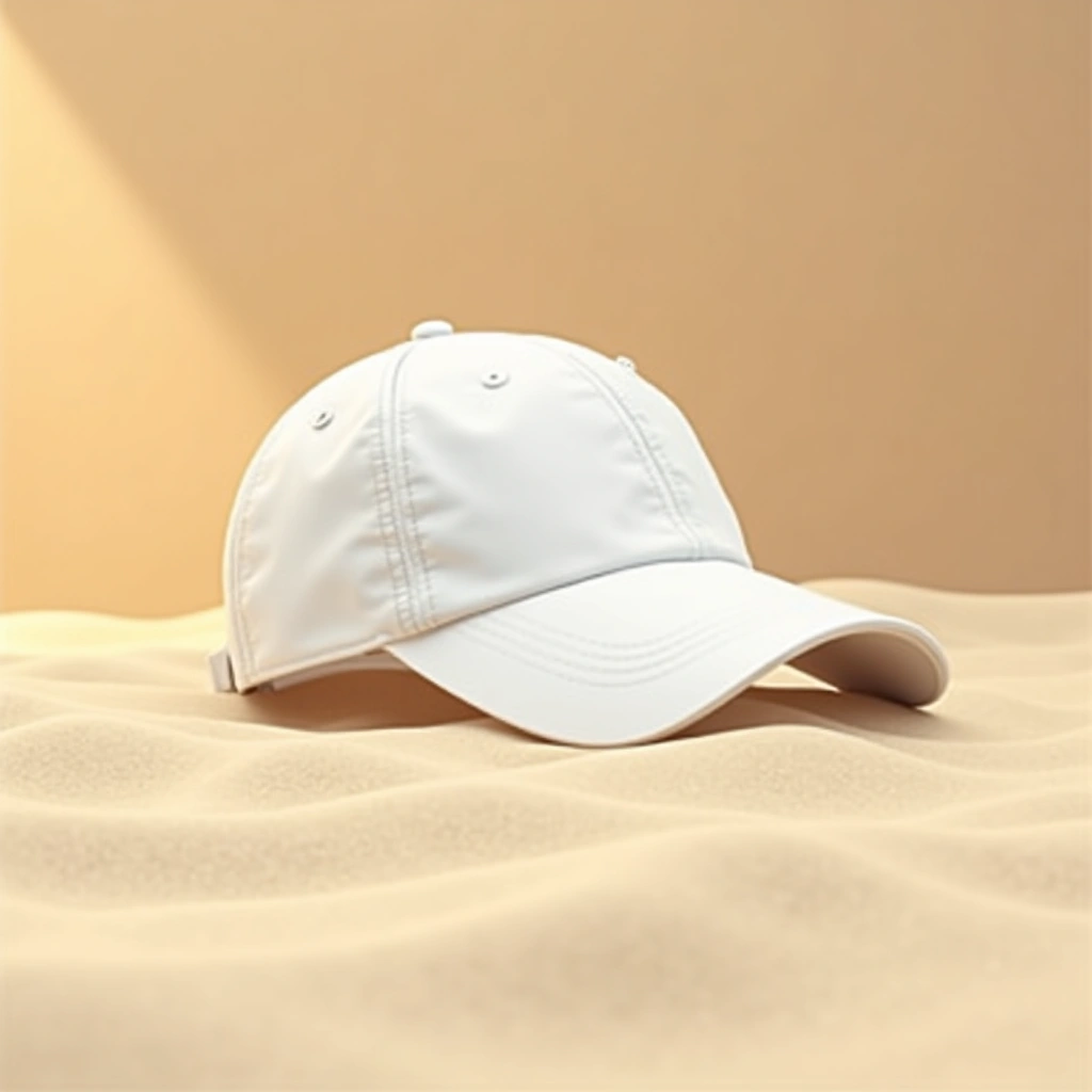 Casquette de baseball en Re-Nylon Blanc