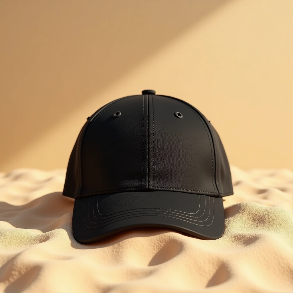 Casquette de baseball en Re-Nylon Noir