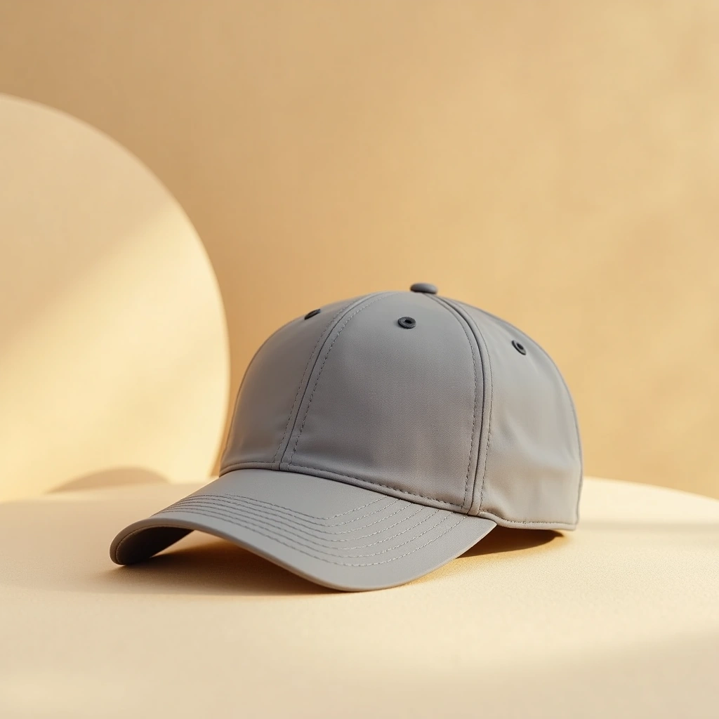 Casquette de baseball en tissu jacquard FF gris