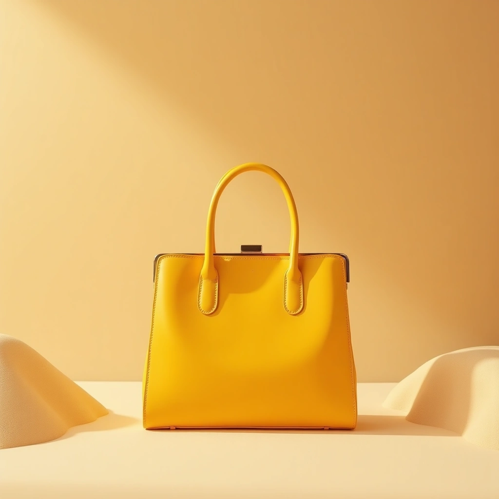 Chaîne Pochette à Matelassée - Jaune