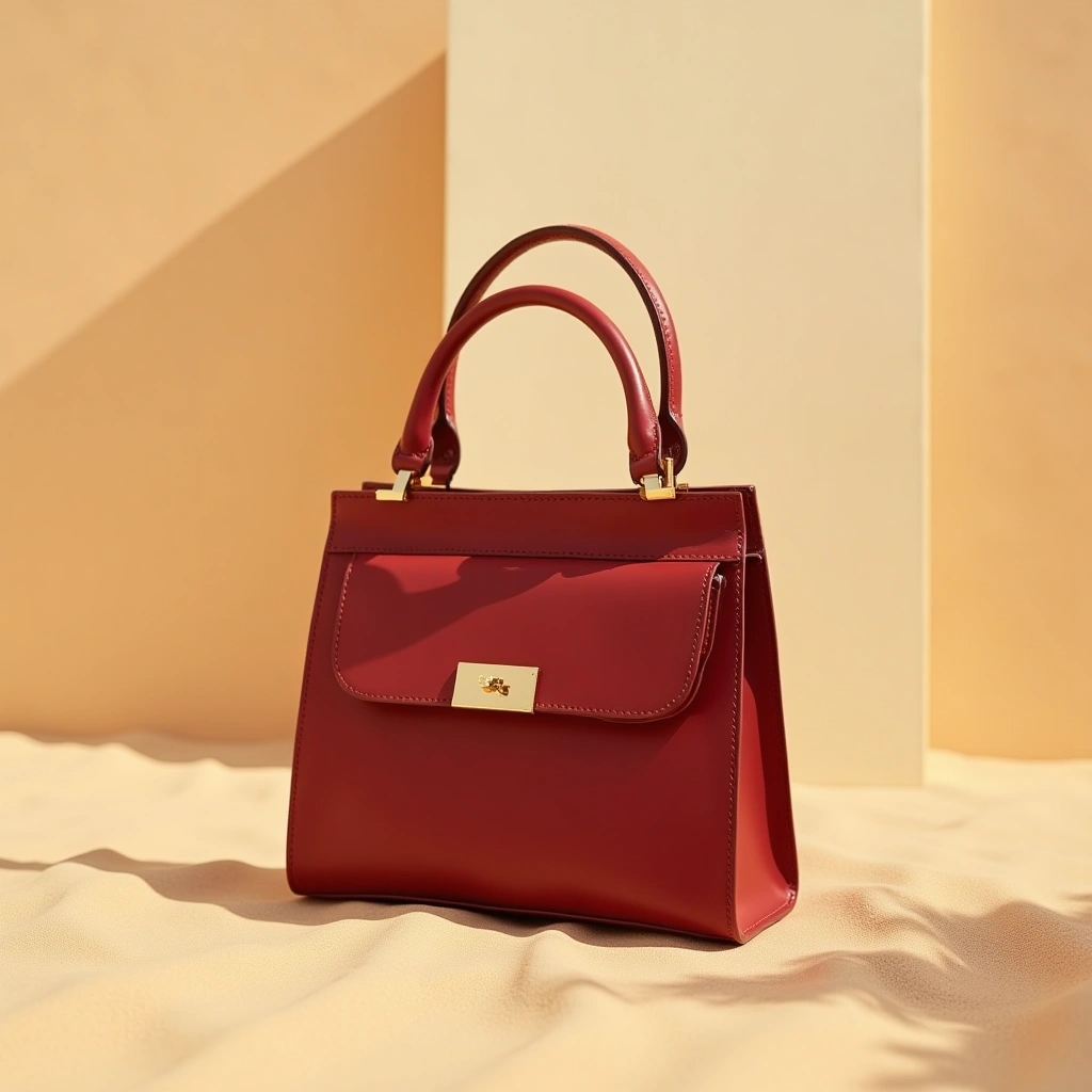 Chaîne Pochette à Matelassée - Rouge