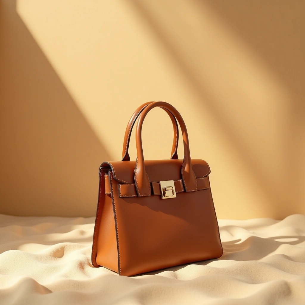 Sac City Toile - Marron