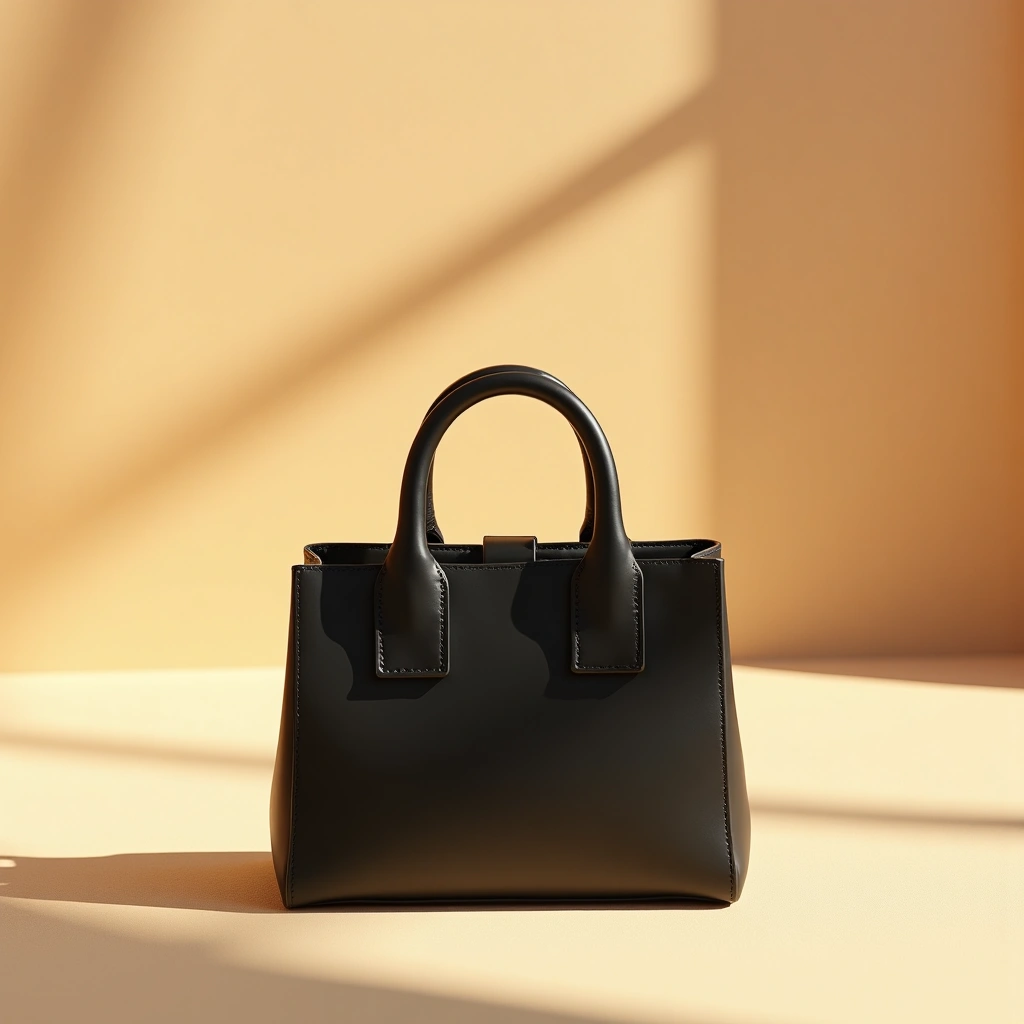 Sac zippée à Toile jacquard Oblique noir