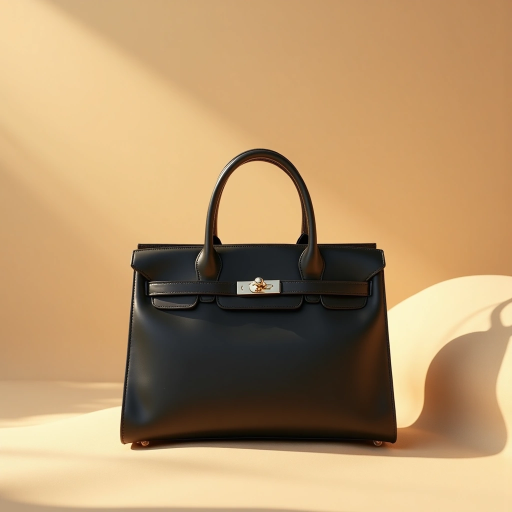 Sac zippée à Toile jacquard Oblique noir