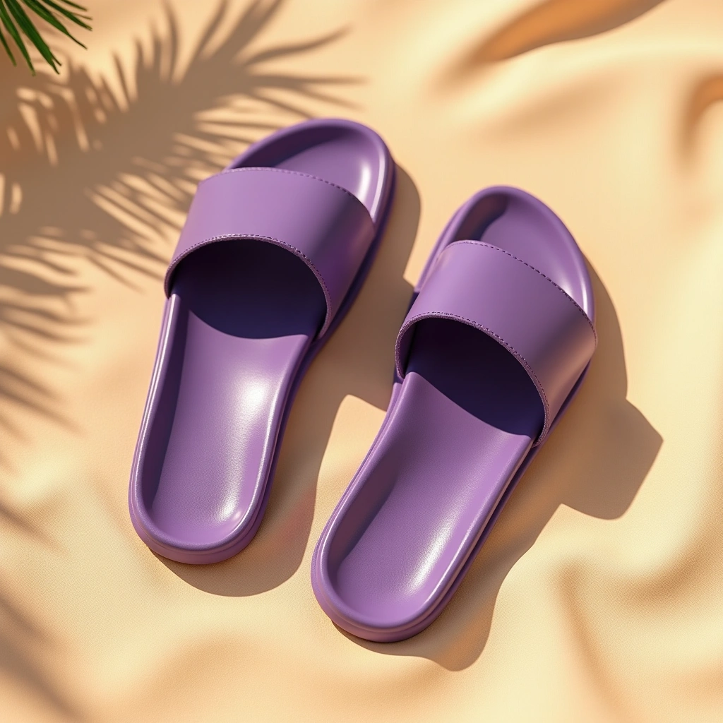 Sandales plate - Purple Majorette