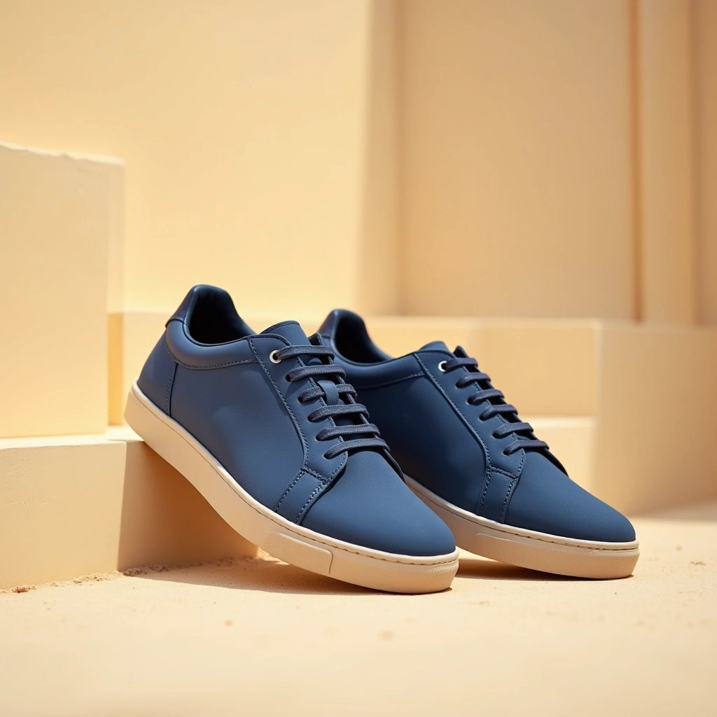 sneaker tricot multicolore Blue Light